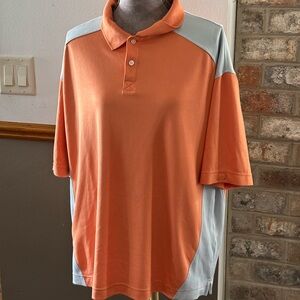 Dockers Two-Tone Orange and Light Gray Polo